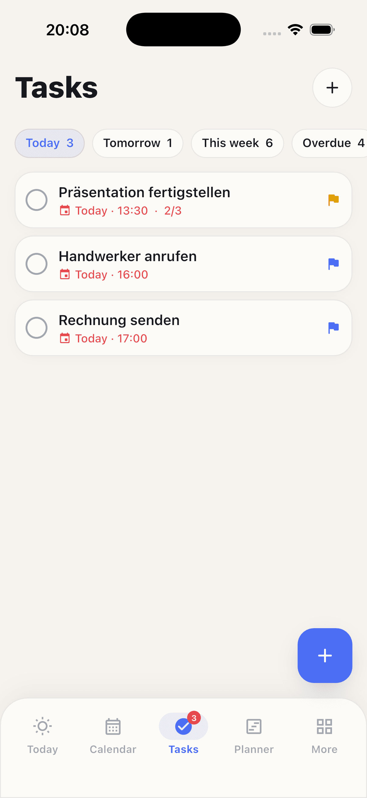 Daylium tasks list